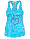 Women's Mermaid at Heart Burnout Racerback Tank - KnottyTails
